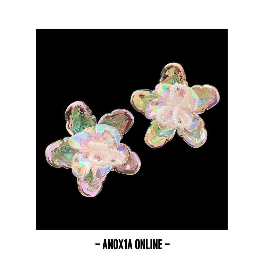 Captivating Acrylic Flower Earrings with Alluring