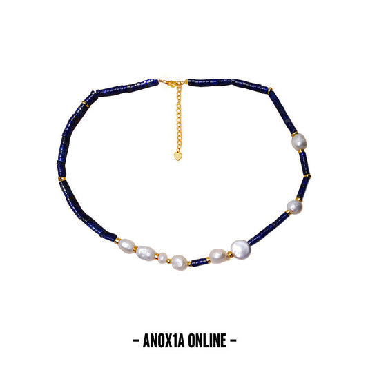 Lapis Lazuli Pearl Necklace: An Ode to Natural Beauty