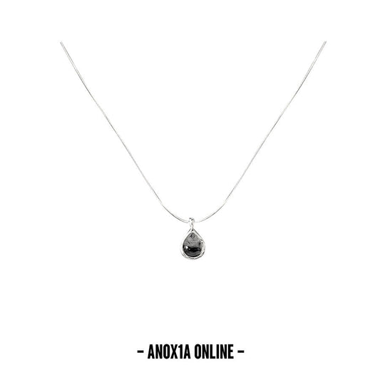 Modern Sophistication: S925 Silver Necklace with Black