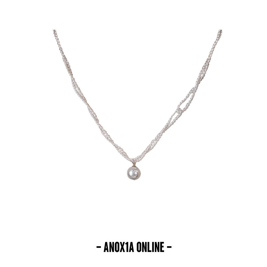 Sophisticated Simplicity: Double-Strand 2mm Pearl Necklace