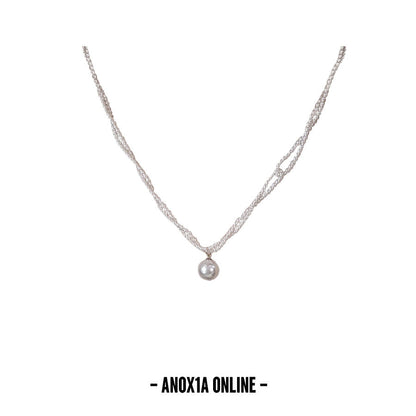 Sophisticated Simplicity: Double-Strand 2mm Pearl Necklace