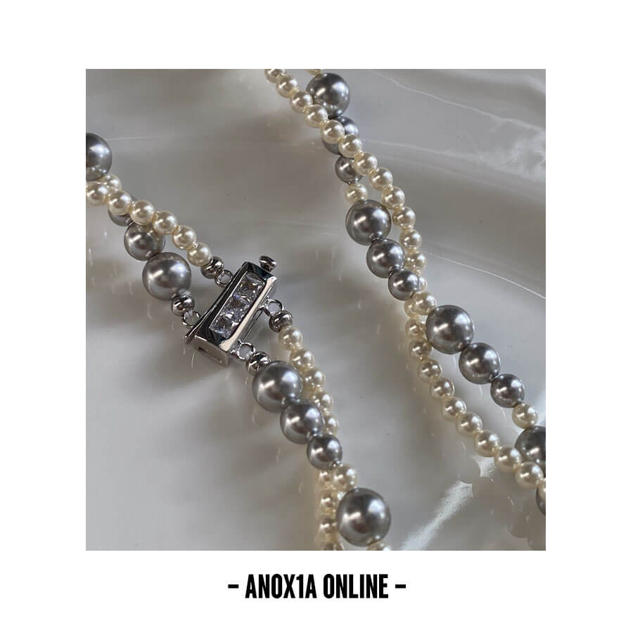 Sophisticated Twisted Pearl Necklace | Dual-Layer Design